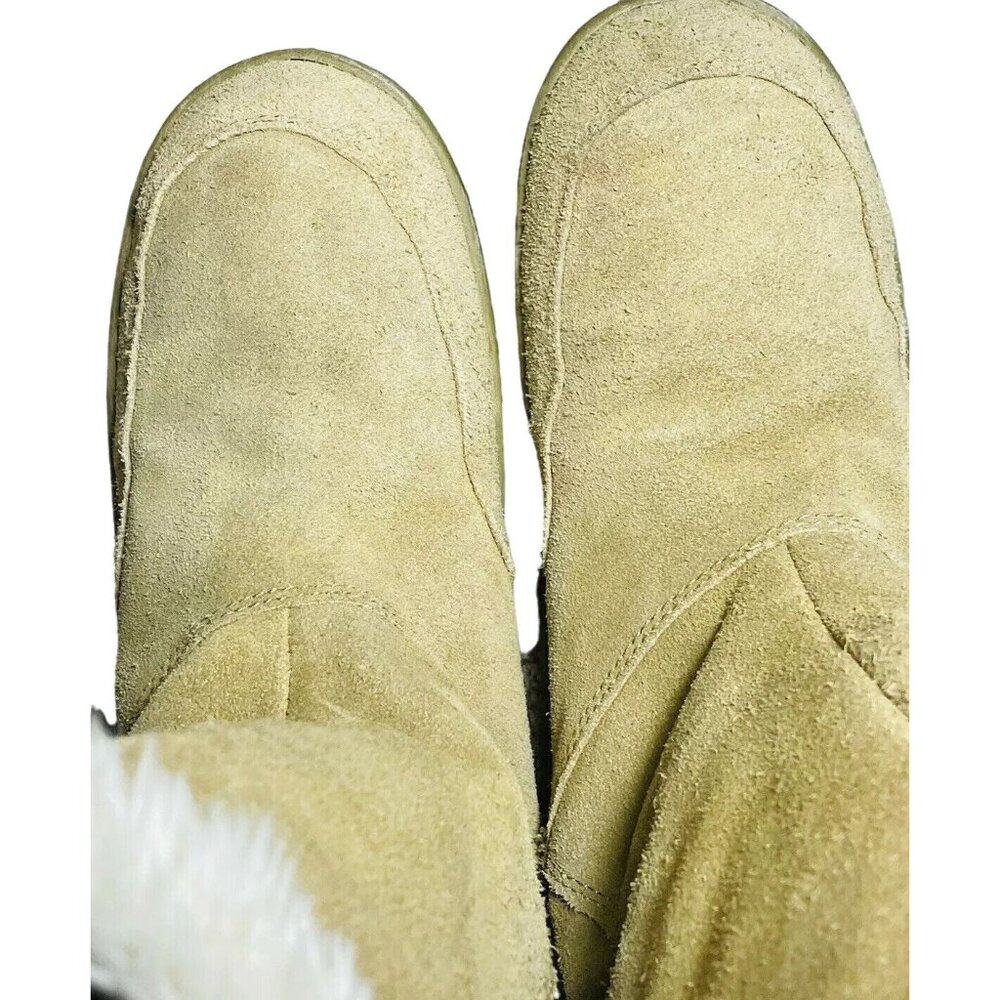 SONOMA Women's Mid Calf Boots Leather Suede Camel Tan Warm Aurora Sz 7.5 M - Picture 10 of 11